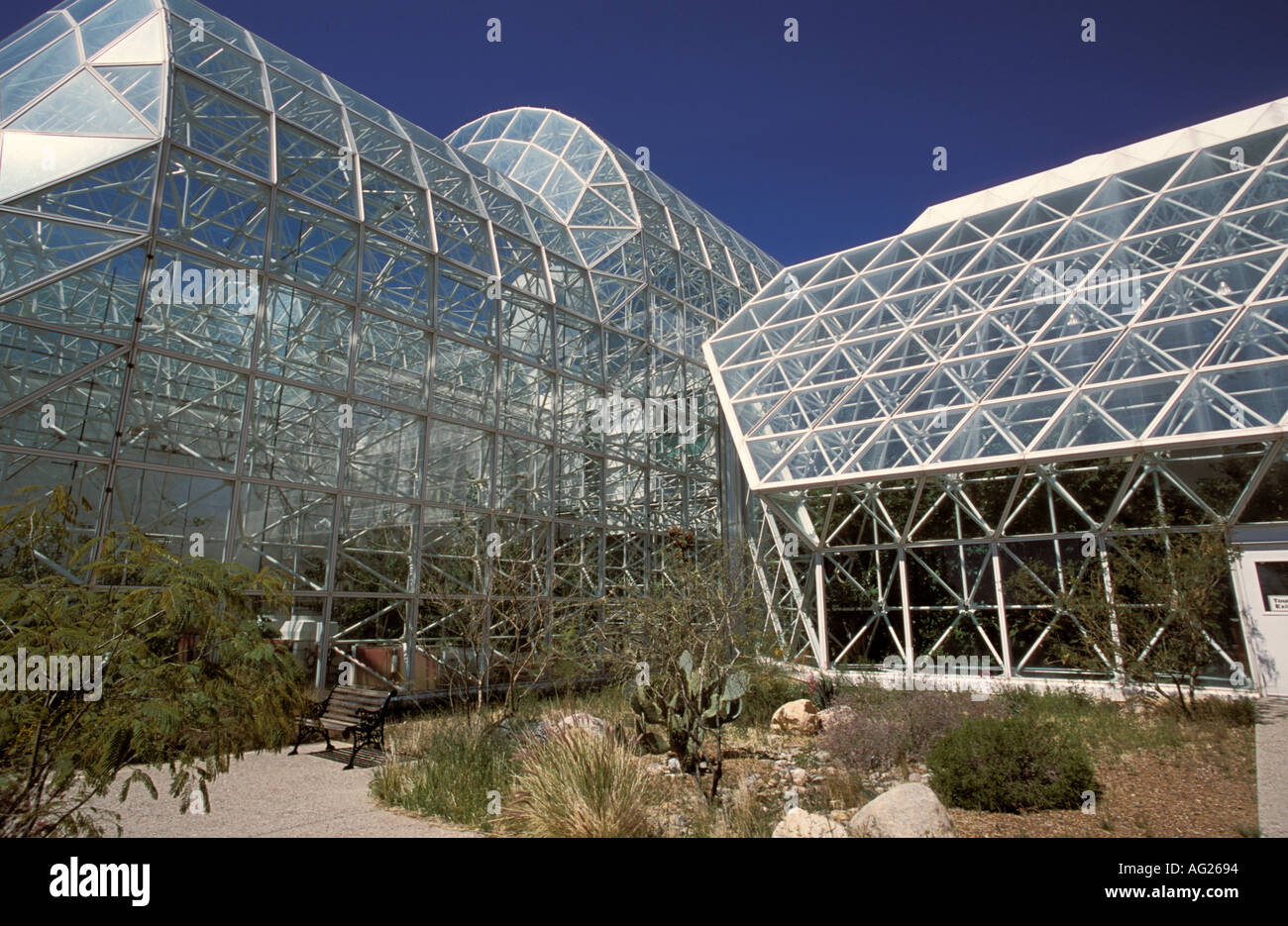 Biosphere 2 Sonoran Desert Arizona USA Managed Forest Section Stock ...