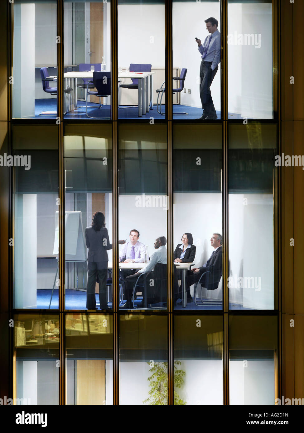 Group of business people above hi-res stock photography and images - Alamy