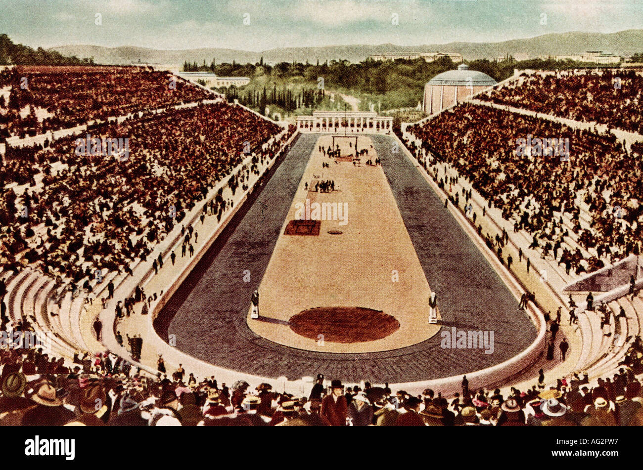 Sports, Olympic Games, stadium, Athens, Greece, 1896 Stock Photo