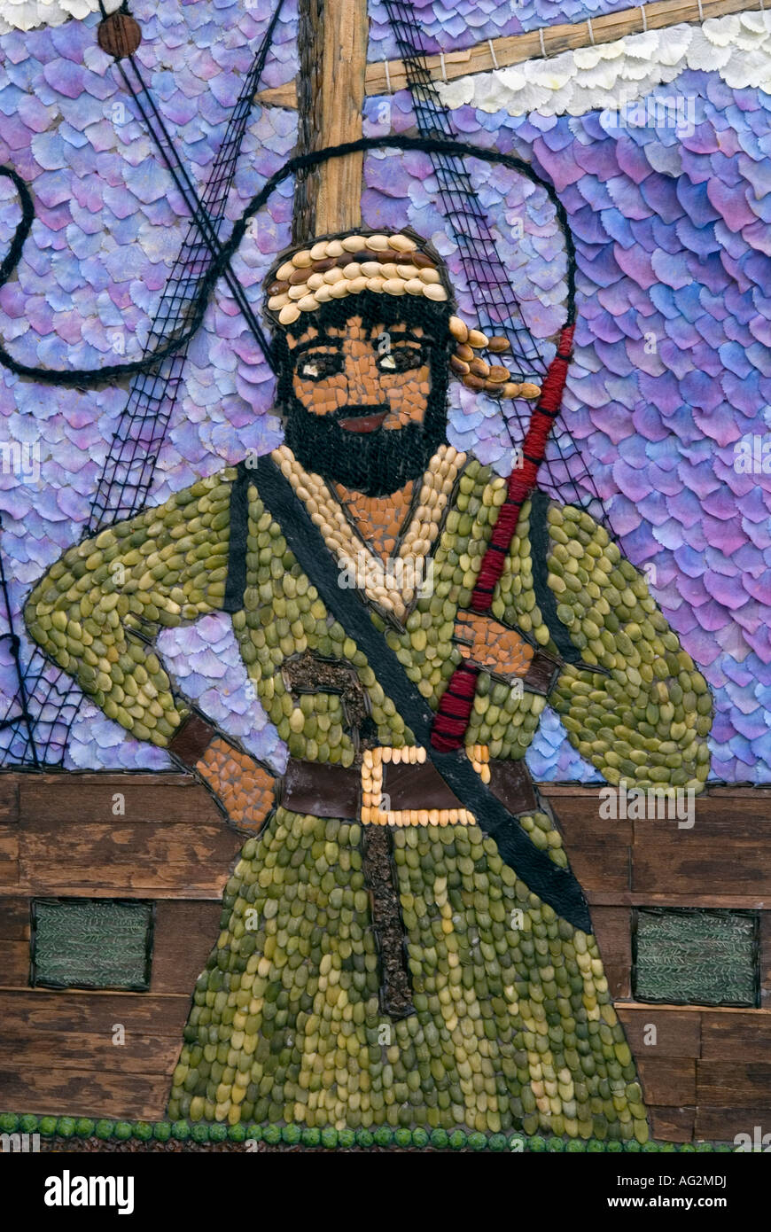 english traditional well dressing at ashford in the water on theme of