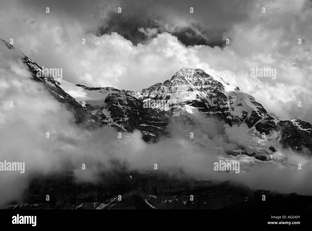 Swiss mountain Black and White Stock Photos & Images - Alamy