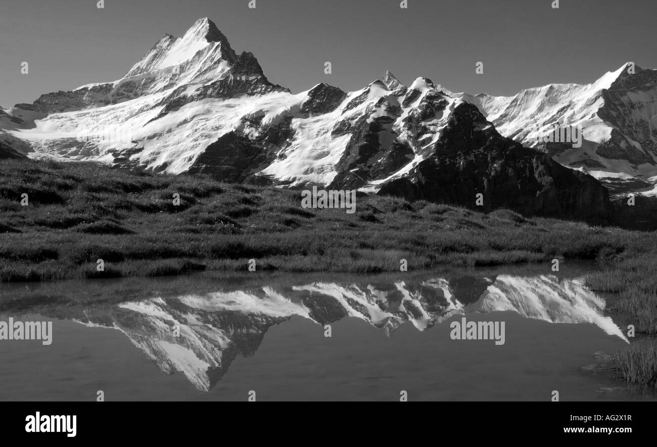 bernese oberland panorama Stock Photo