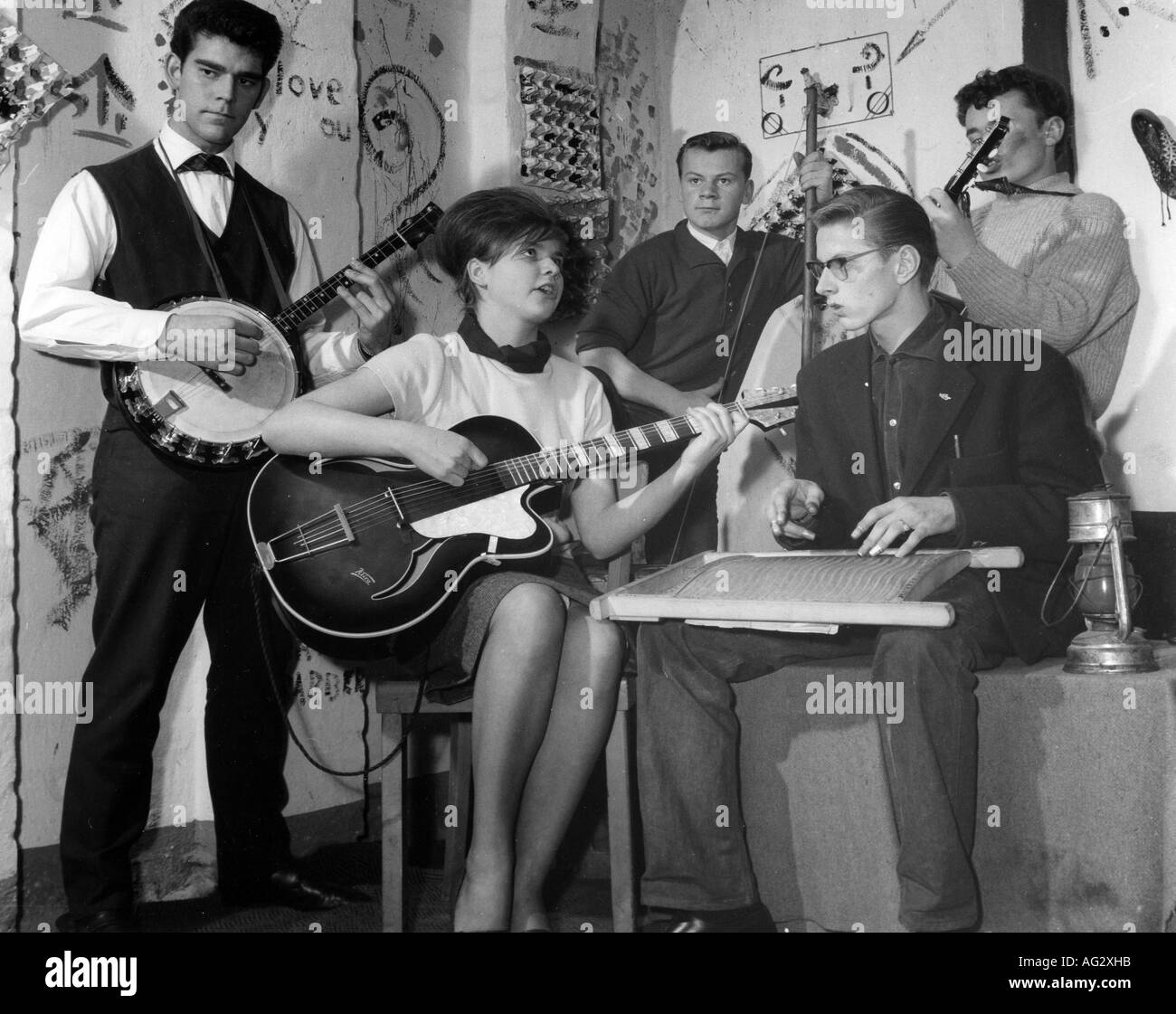 music, groups, skiffle group, Germany, 1966, Stock Photo