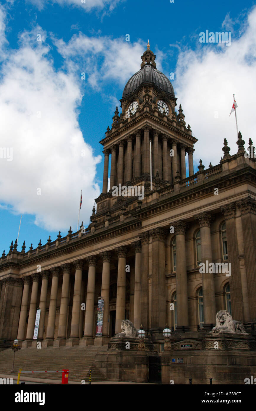 Town Hall Leeds West Yorkshire UK Stock Photo