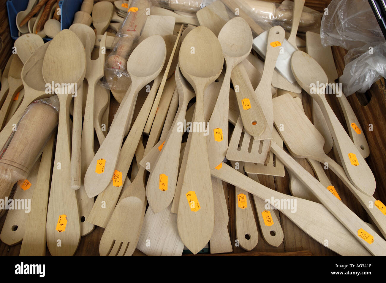 Handmade forks and spoons Mallorca Majorca Spain Europe Mediterranean