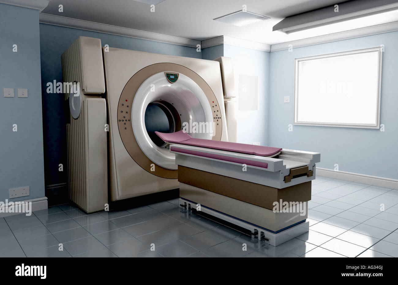 A CT scanner Stock Photo