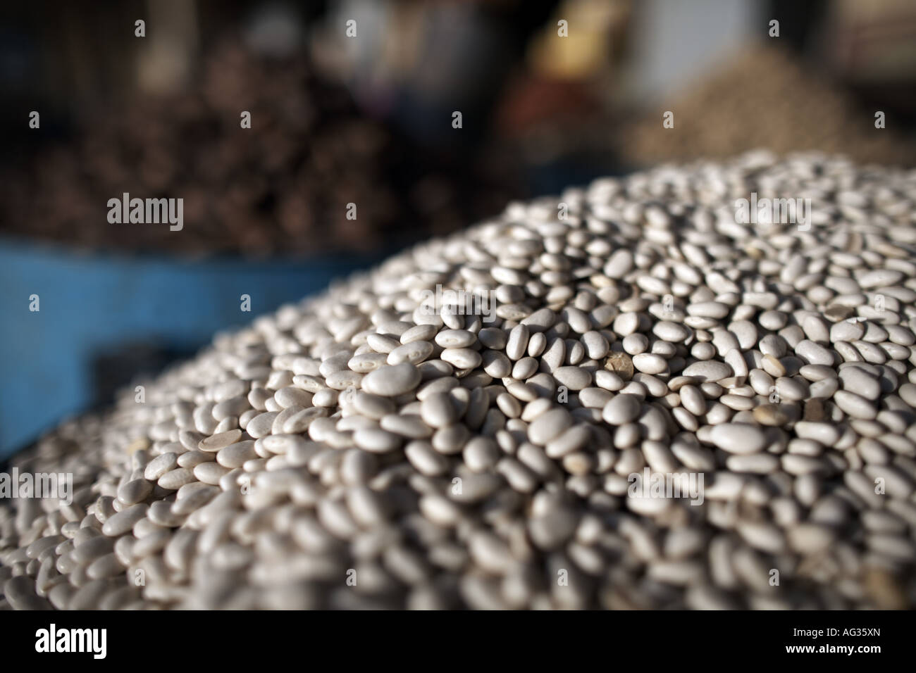 Beans at a market in Atbara, Sudan Stock Photo