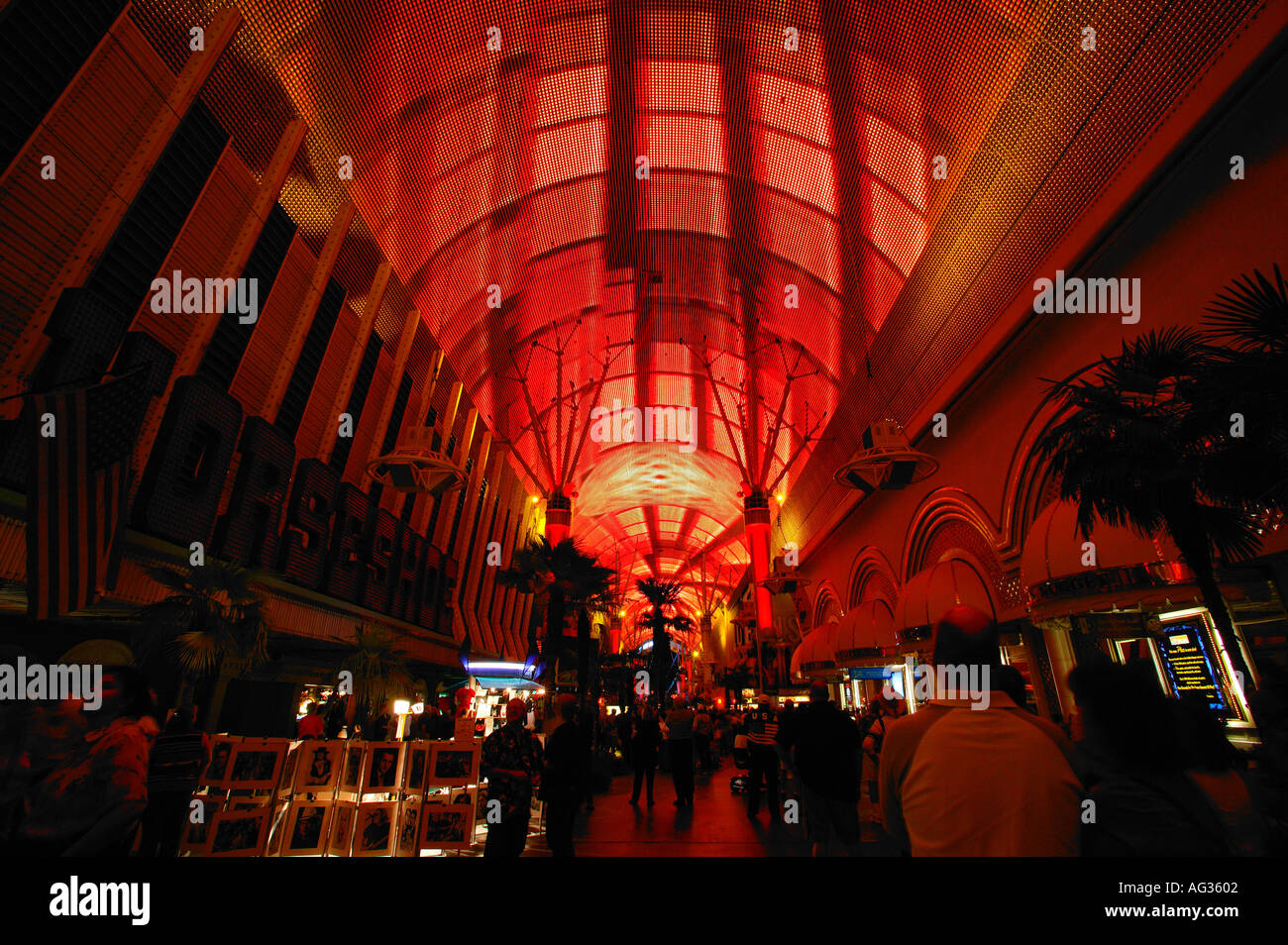 Light Show On Fremont Street In Downtown Las Vegas Nevada