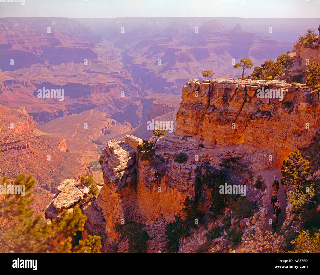 South Rim Grand Canyon Arizona USA Stock Photo