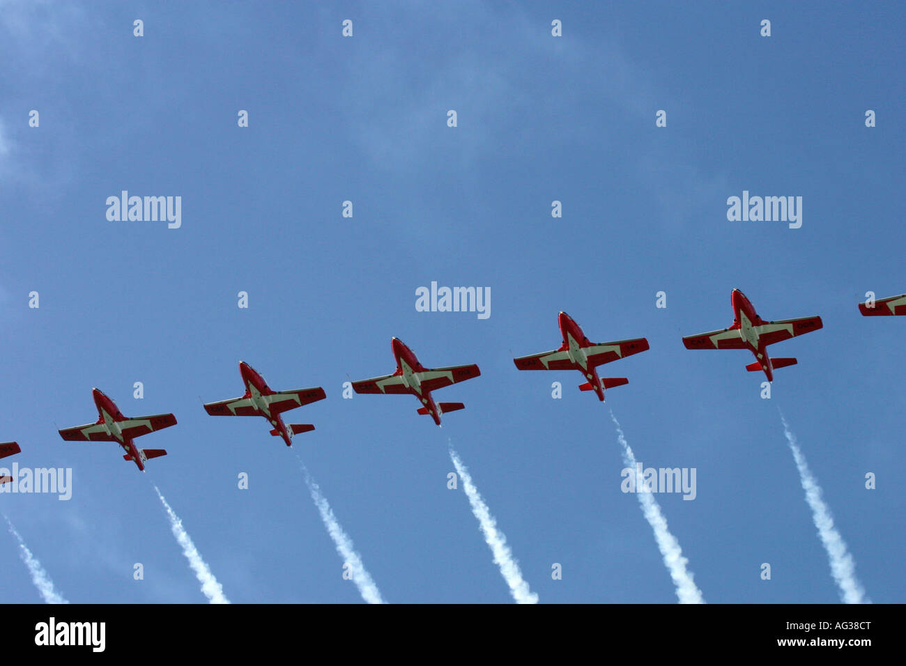 Snowbirds flying team in Formation Stock Photo
