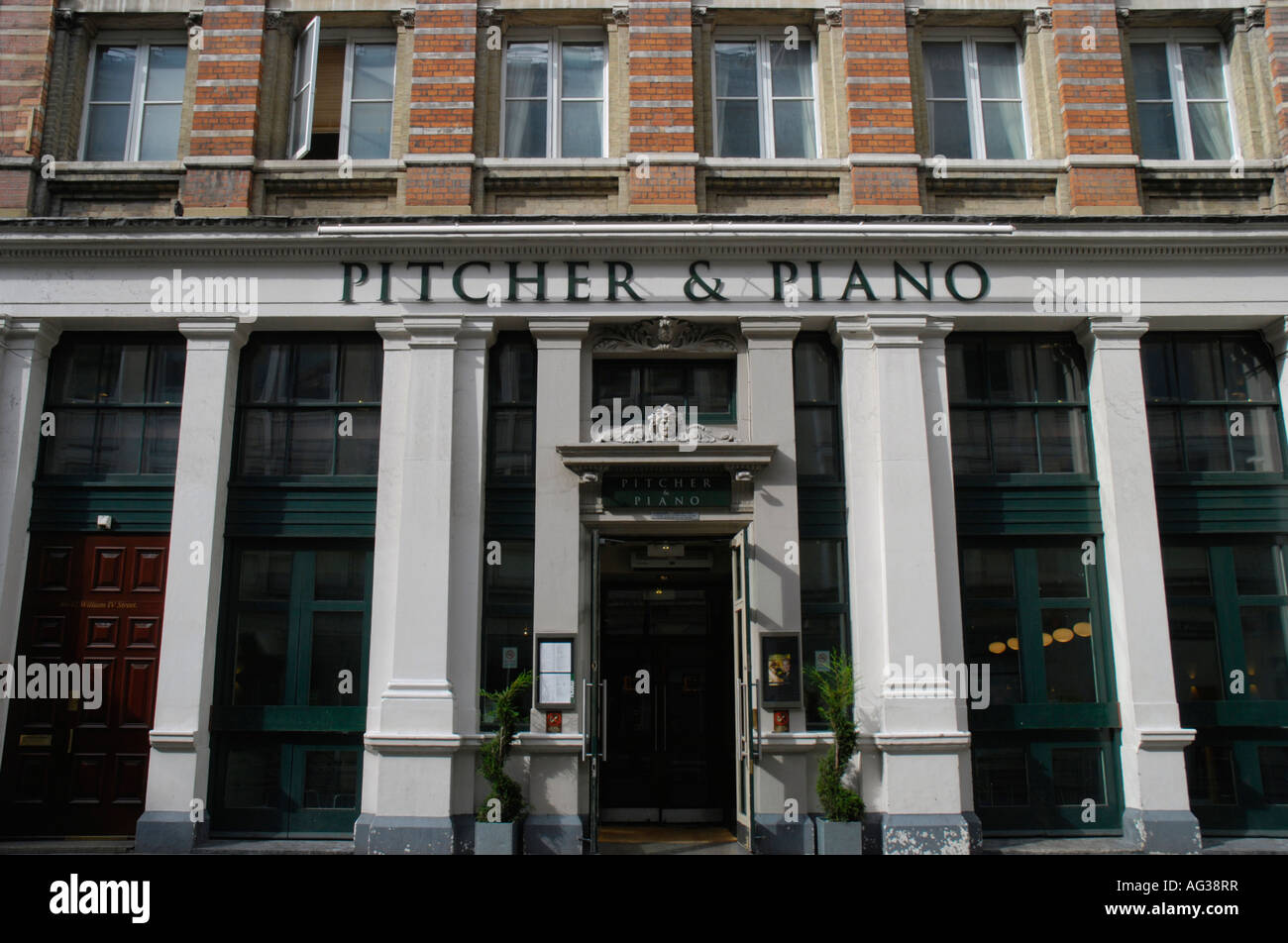 Pitcher and Piano wine bar in William IV Street Westminster London