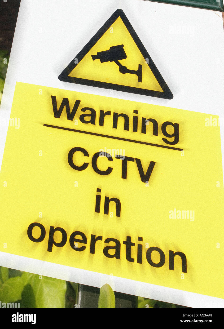 Warning CCTV in operation sign Stock Photo Alamy