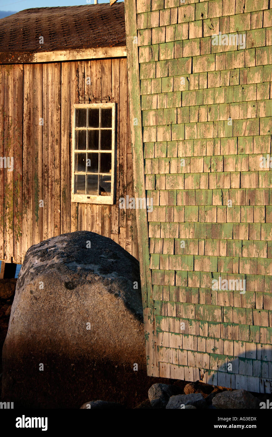 fishing shack in Pennant near Halifax,  Nova Scotia, Canada. Photo by Willy Matheisl Stock Photo