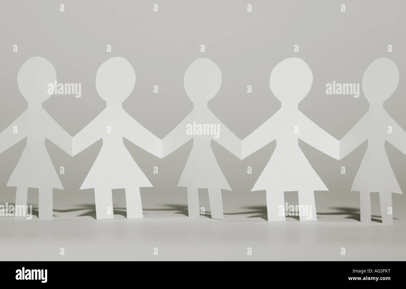 Female paper doll figures Stock Photo Alamy