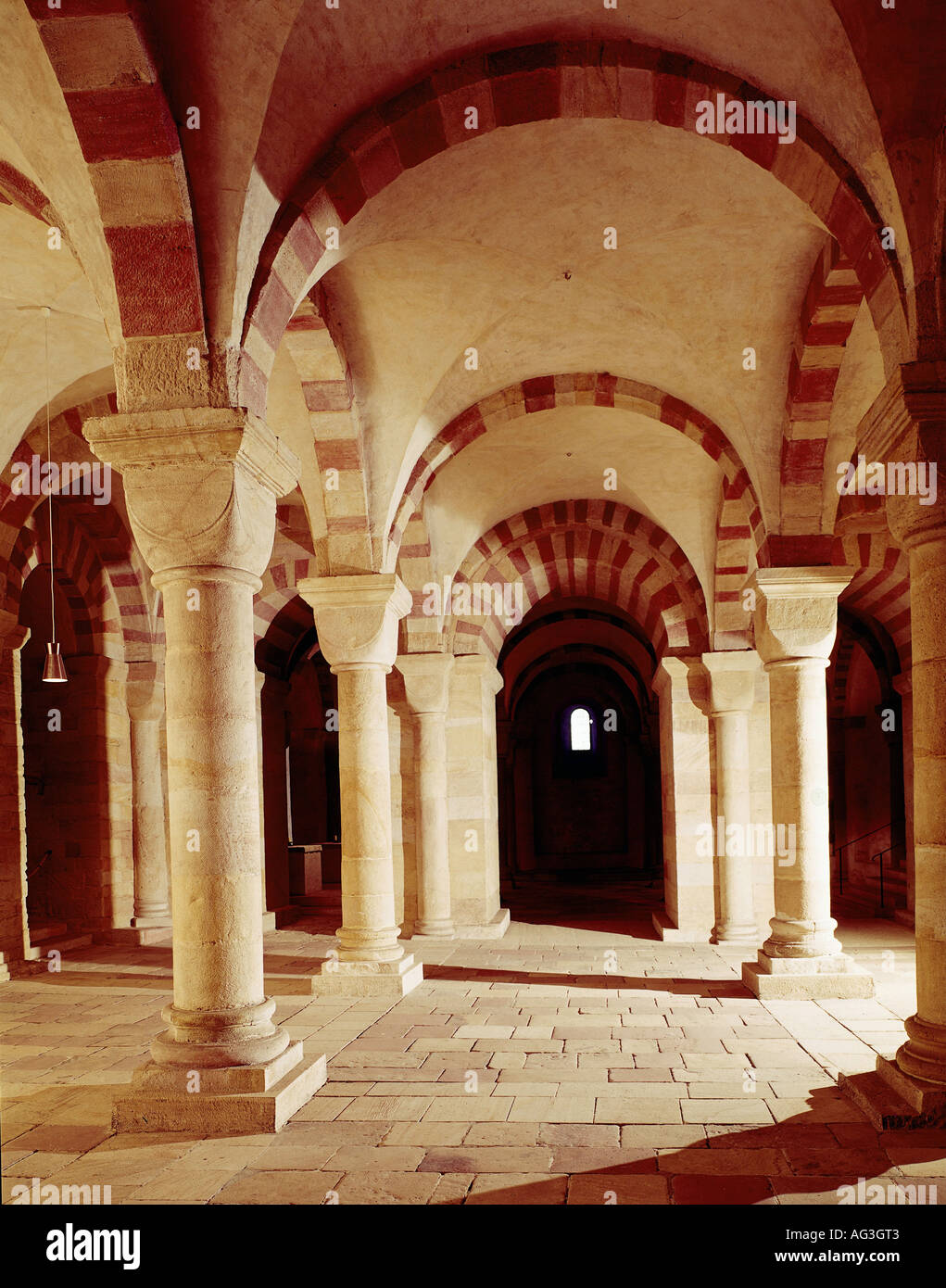 geography/travel, Germany, Rhineland-Palatinate, Speyer, churches and convents, Speyer cathedral, interior view, crypt, 1030 - 1061, , Additional-Rights-Clearance-Info-Not-Available Stock Photo