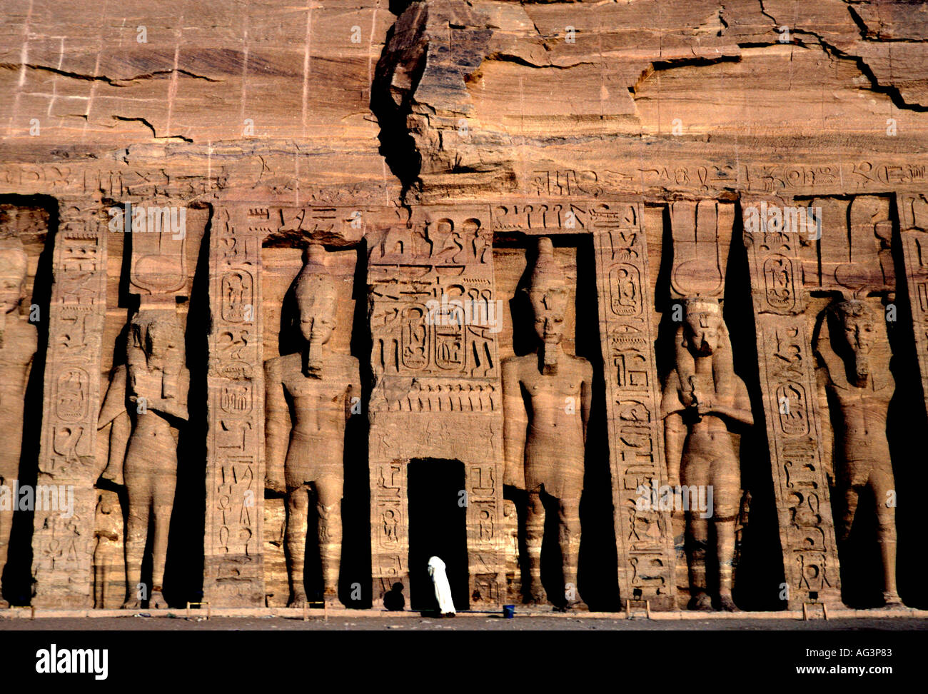 EGYPT Queen s Temple at Abu Simbel Stock Photo Alamy