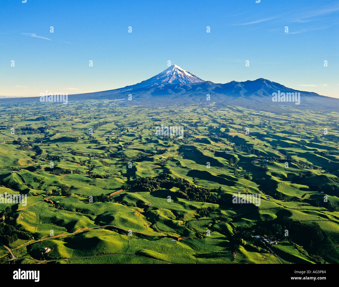 Mount taranaki aerial hi res stock photography and images Alamy