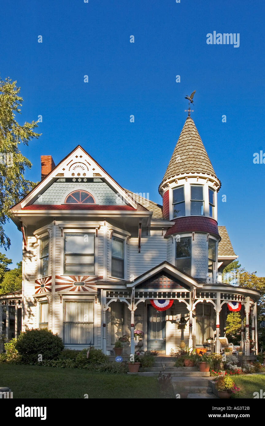Victorian Home Corydon Indiana Stock Photo Alamy