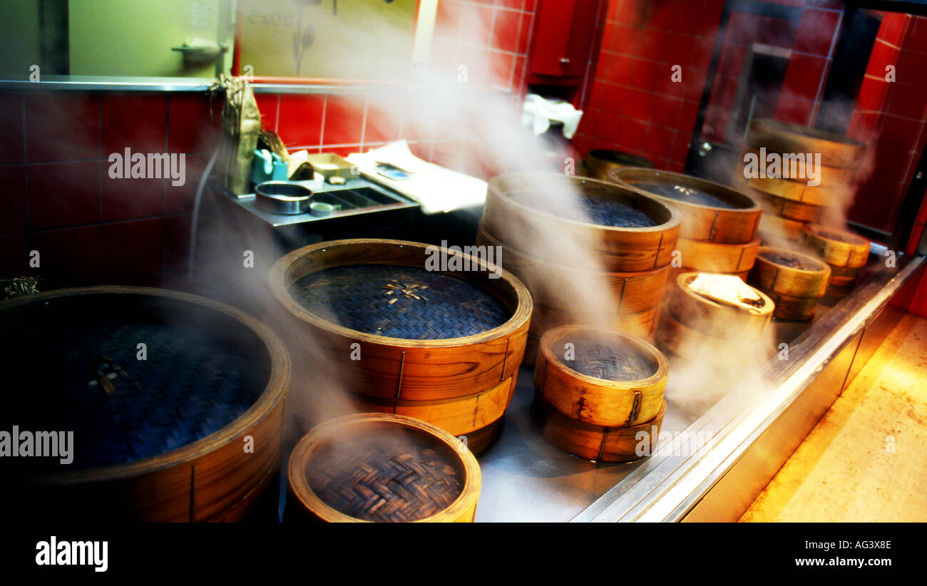 Rice steamers outside a restaurant in Nara Stock Photo Alamy