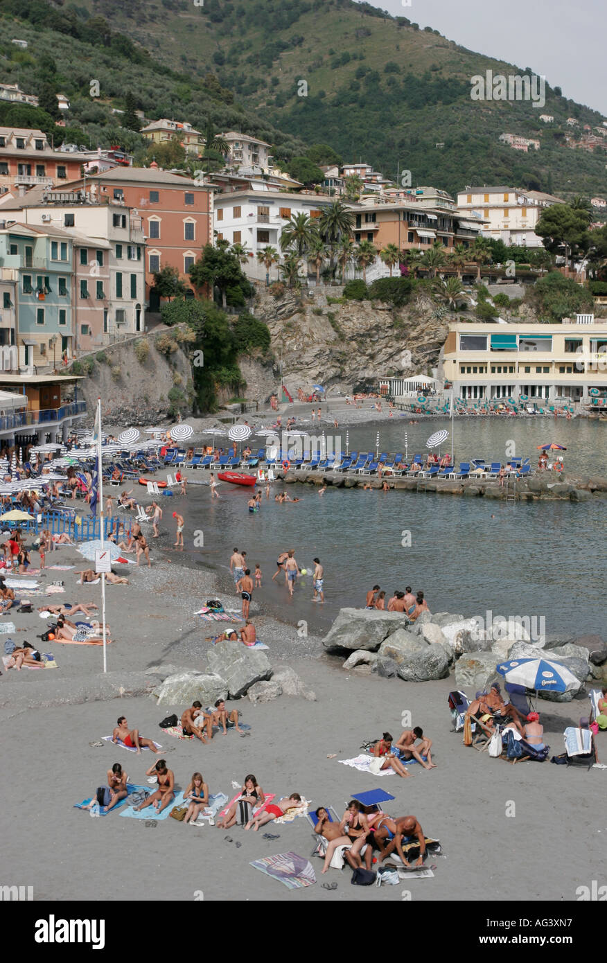 Italian Riviera Beach Resort Stock Photo - Alamy