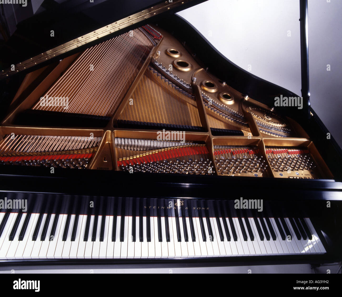 STEINWAY GRAND PIANO Stock Photo