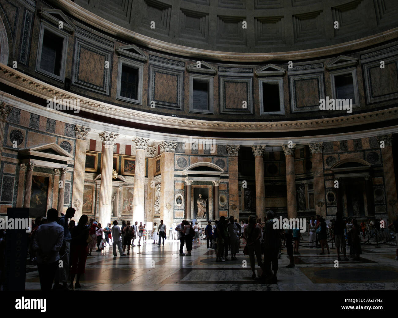 Interior of the Pantheon, Rome Stock Photo - Alamy