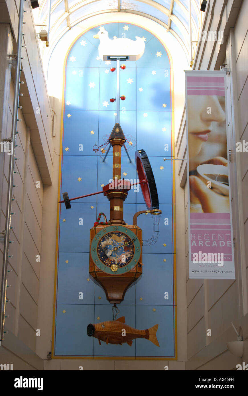 Wishing Fish Clock, Regent Arcade Shopping Centre, Cheltenham