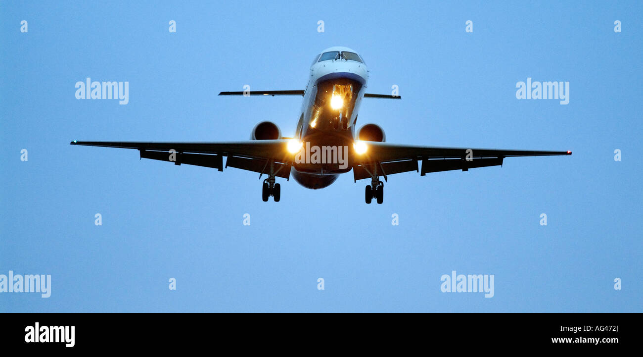 Airliner at Manchester Airport Stock Photo - Alamy