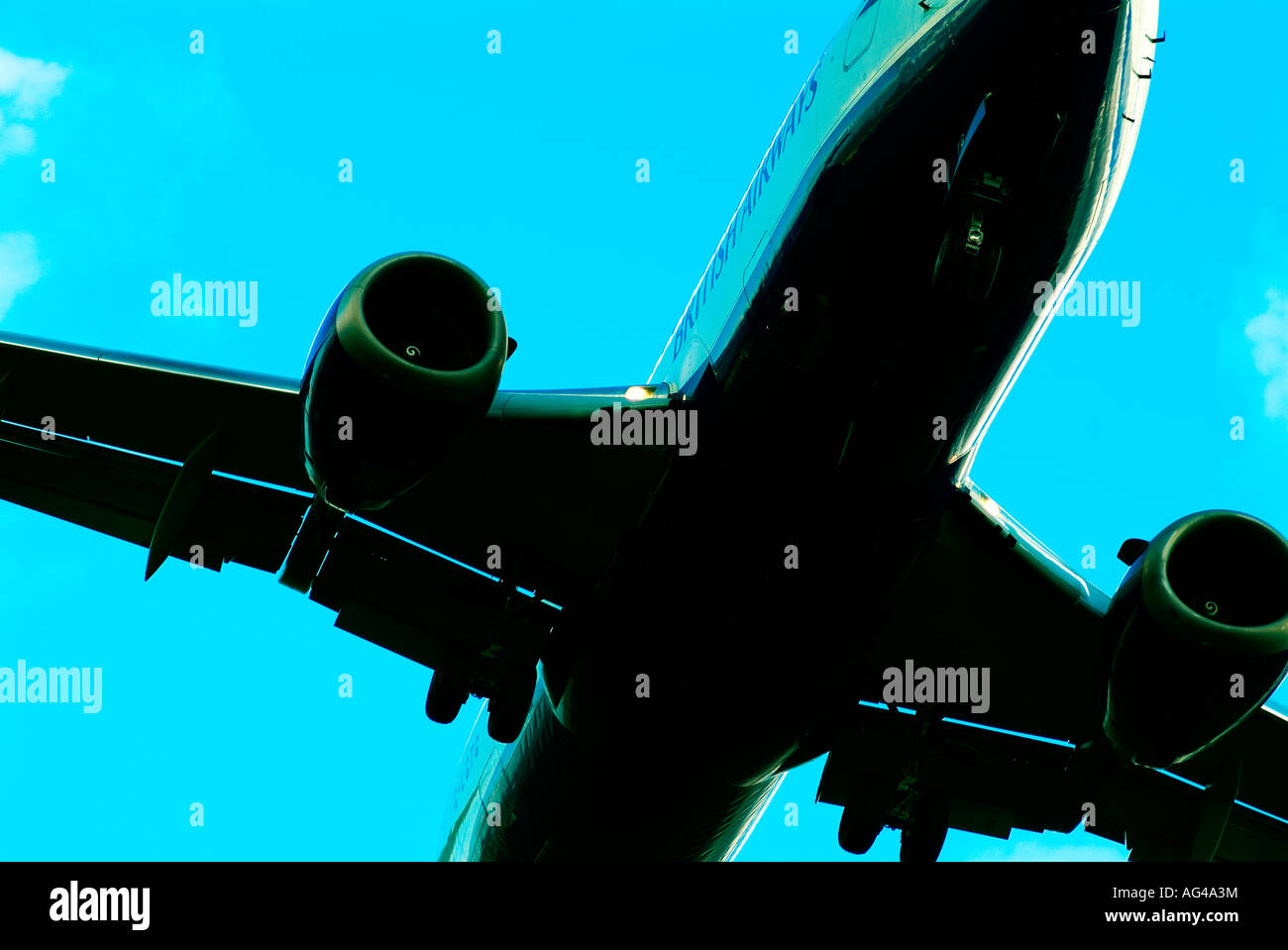 Airliner at Manchester Airport Stock Photo - Alamy
