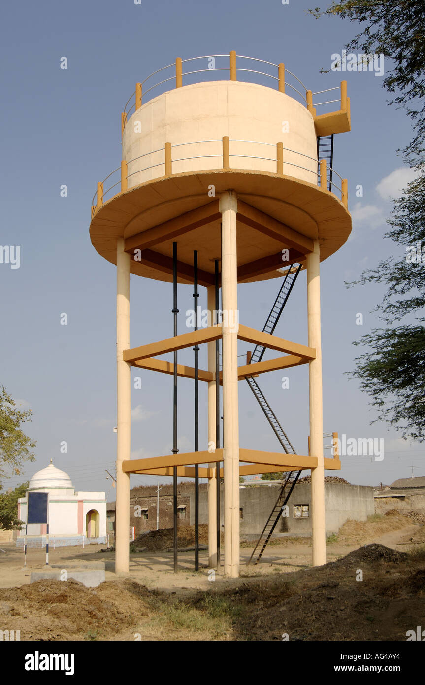 Water Tank on stilts Akola Akot Maharashtra India Stock Photo Alamy