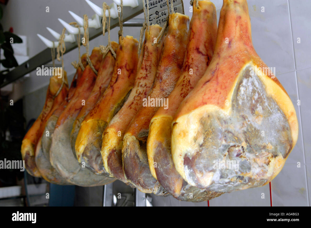 Prosciutto ham Stock Photo Alamy
