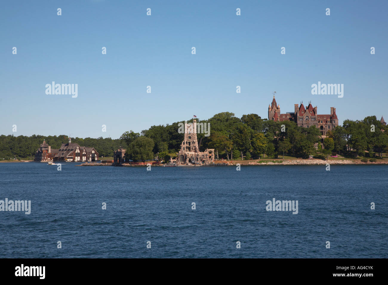 Boldt Castle on Heart Island in the Thousand Island St Lawrence River