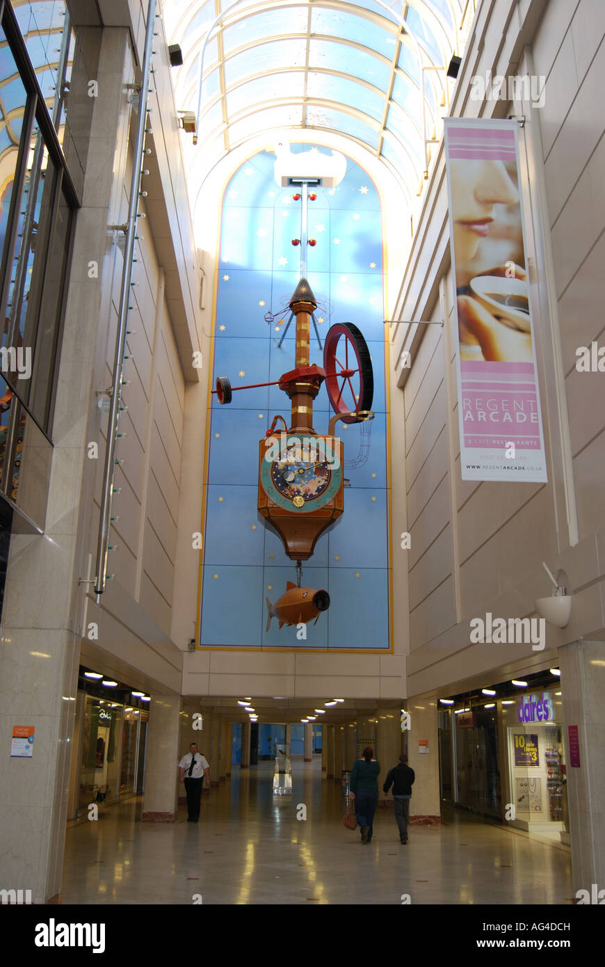 Wishing Fish Clock, Regent Arcade Shopping Centre, Cheltenham