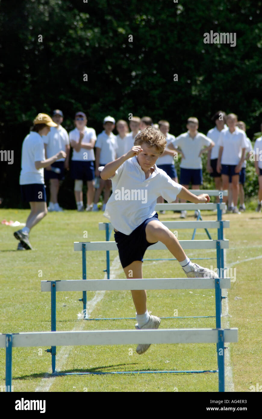 Children competing school sports day Claremont independent school