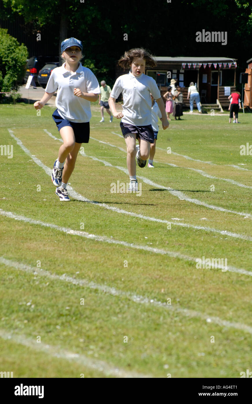 Children competing school sports day Claremont independent school