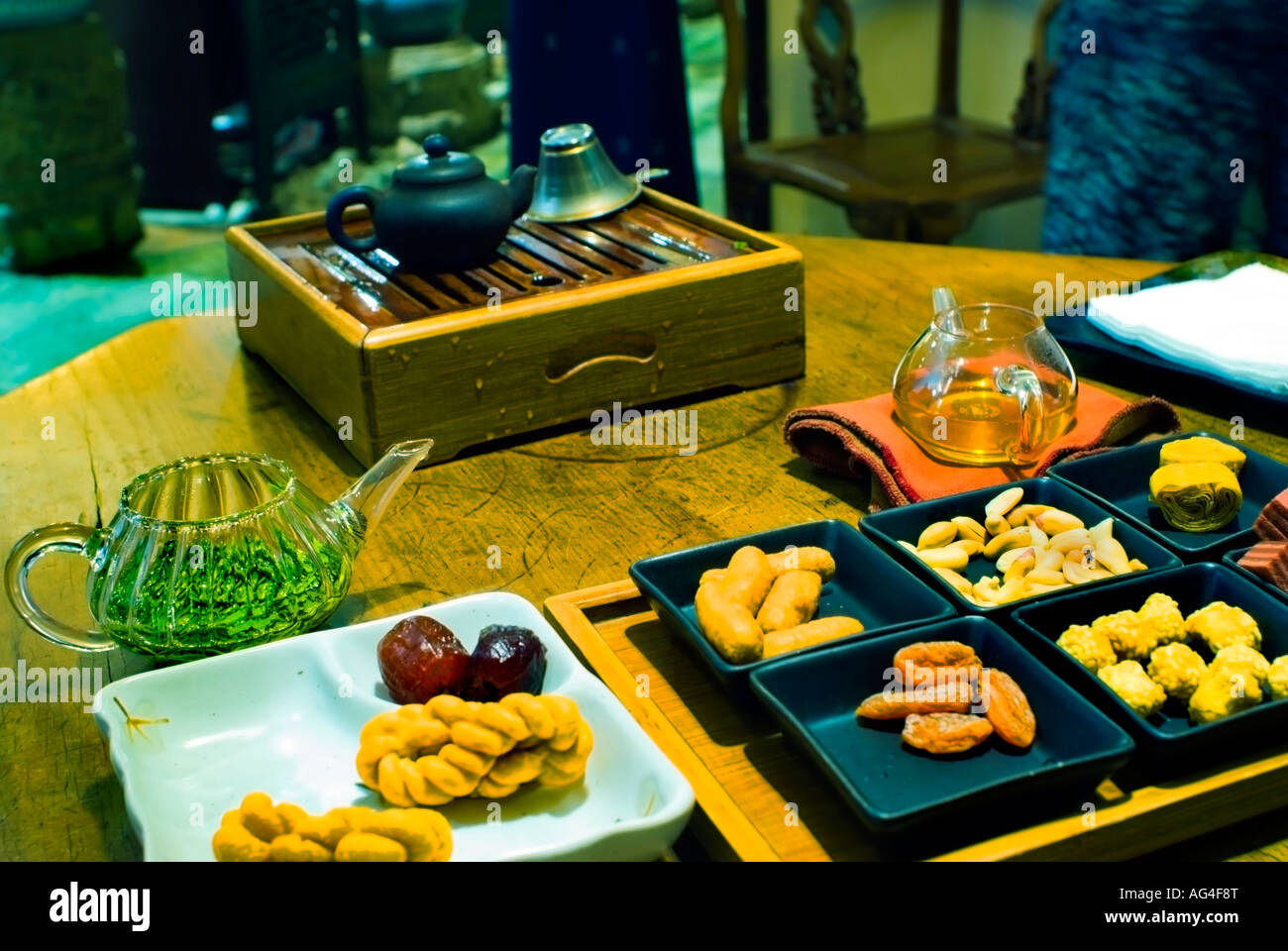 Beijing CHINA, Chinese Traditional Tea House "Family Fu's Teahouse" in