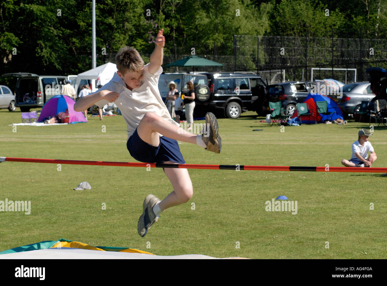 Children competing school sports day Claremont independent school