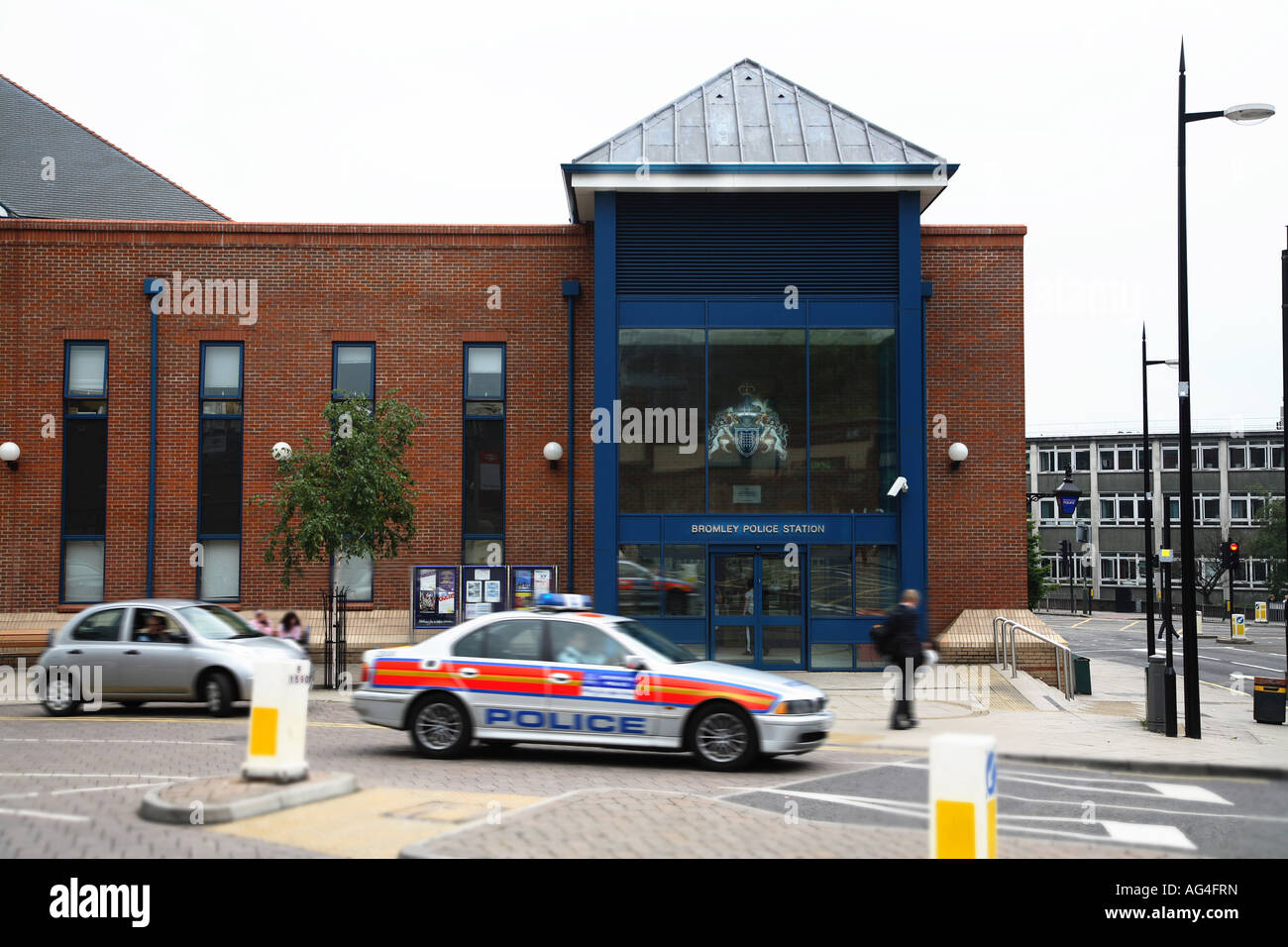 Bromley Police Station, GV. Stock Photo