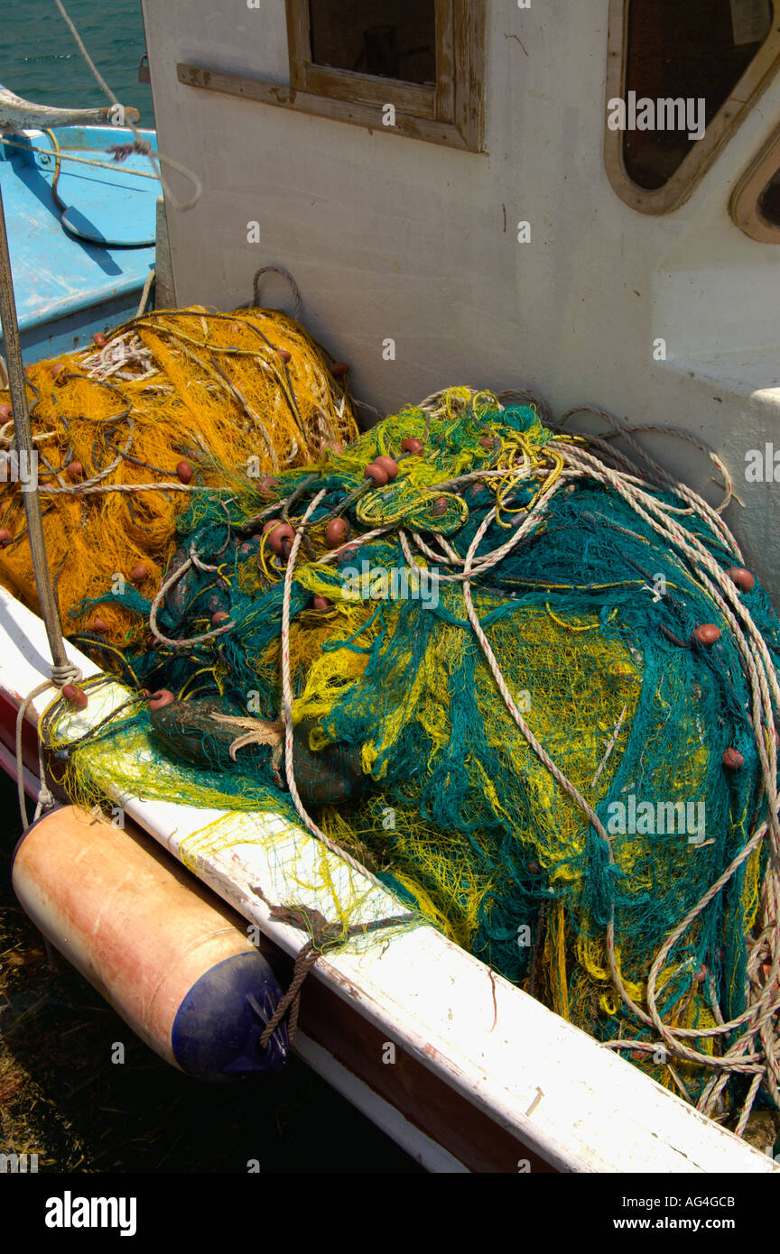 Greek fishing nets hi-res stock photography and images - Alamy