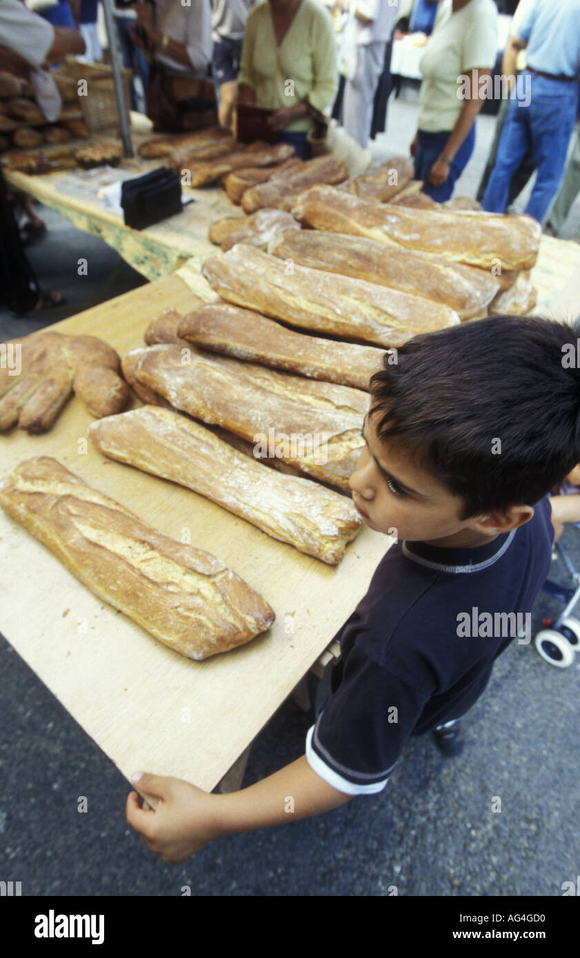 Market at Saint Antonin Noble Val France Stock Photo Alamy