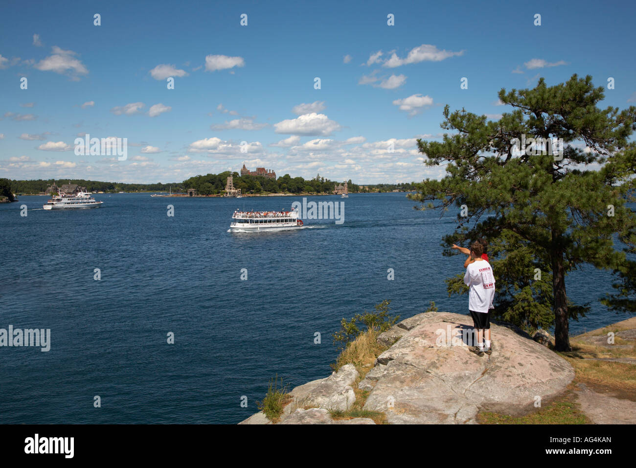 St Lawrence River from Scenic View Park in Alexandria Bay in the