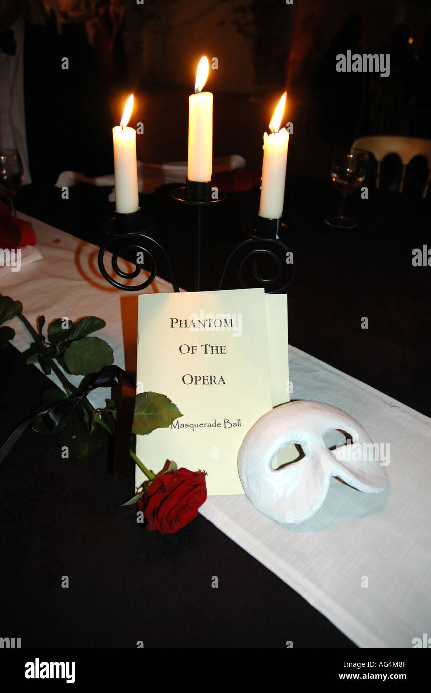 Phantom Of The Opera Mask And Rose Wallpaper
