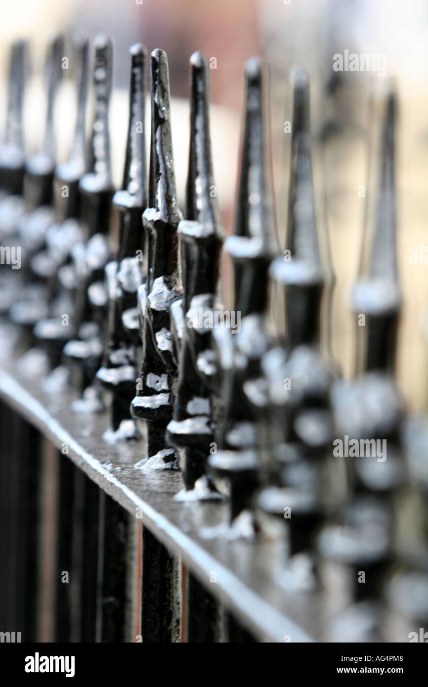 Railing arrow heads Stock Photo - Alamy
