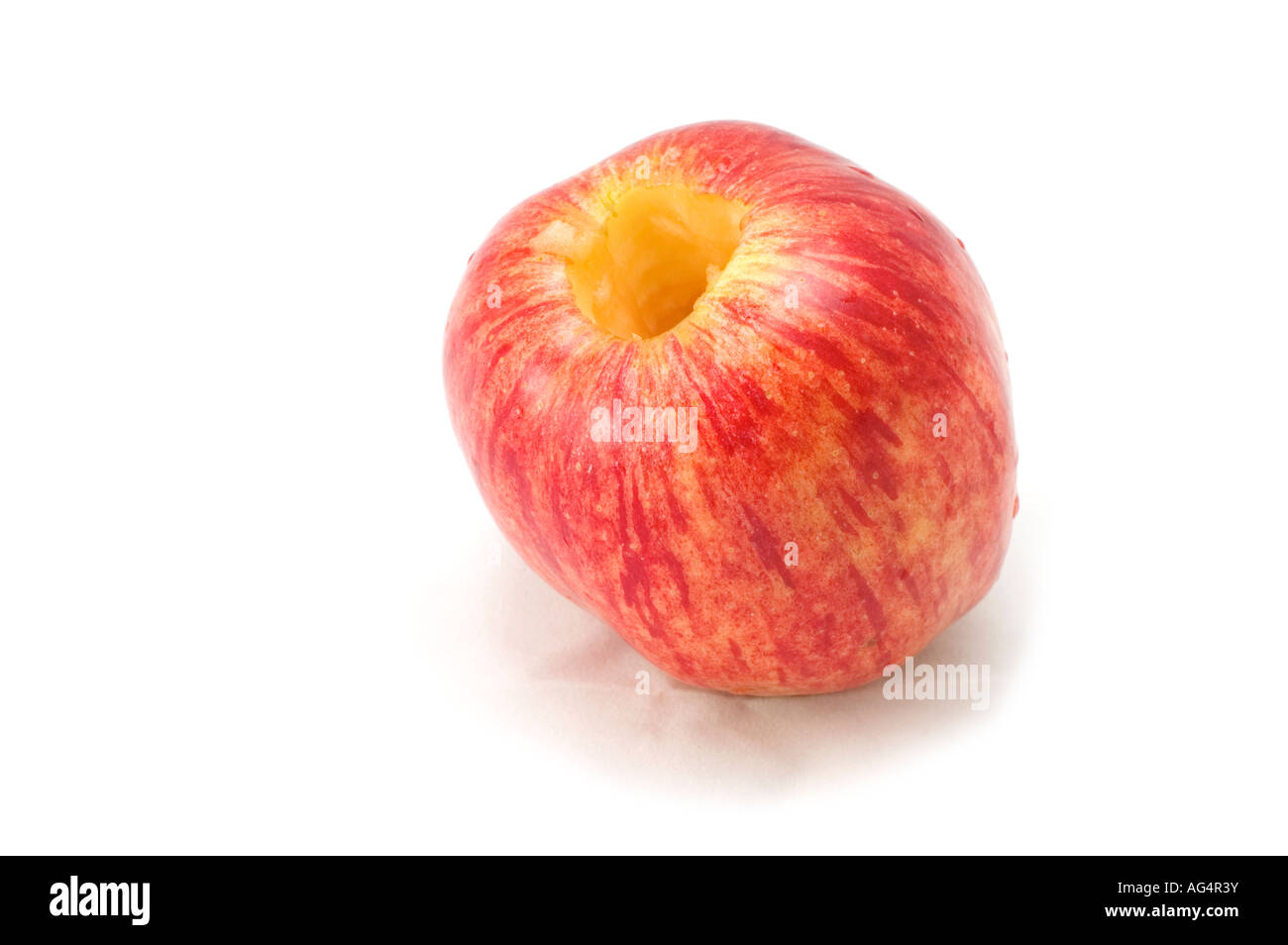series object on white fruit red apple Stock Photo - Alamy
