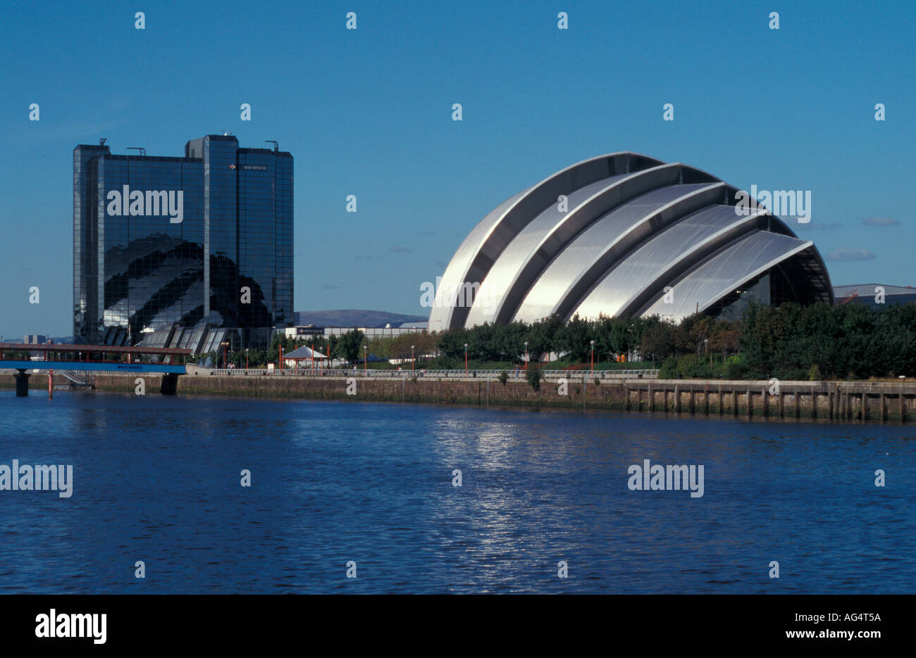 Moat House Hotel and Clyde Auditorium Glasgow Stock Photo