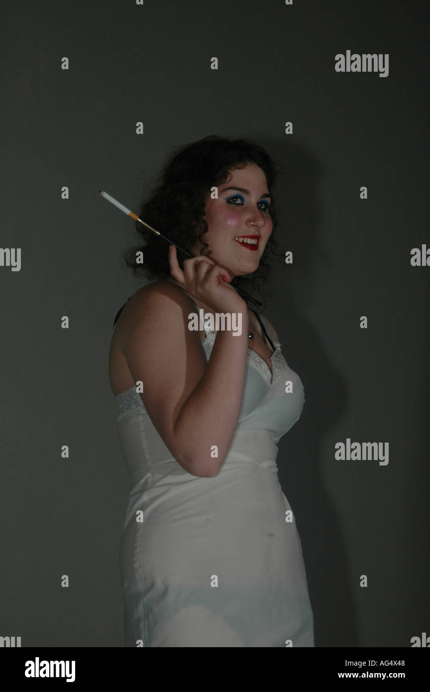 a-goth-woman-in-bridal-clothes-and-cigarette-stock-photo-alamy