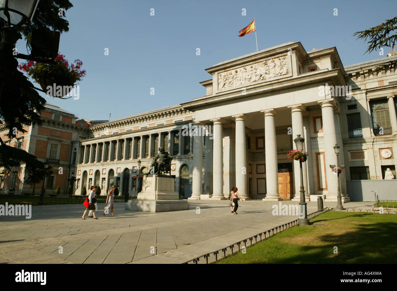 Exterior of Prado museum,  Madrid,  Spain,  Museo del Prado, art, museum, Spain, Europe, Madrid, Velazquez, city, tourism Stock Photo