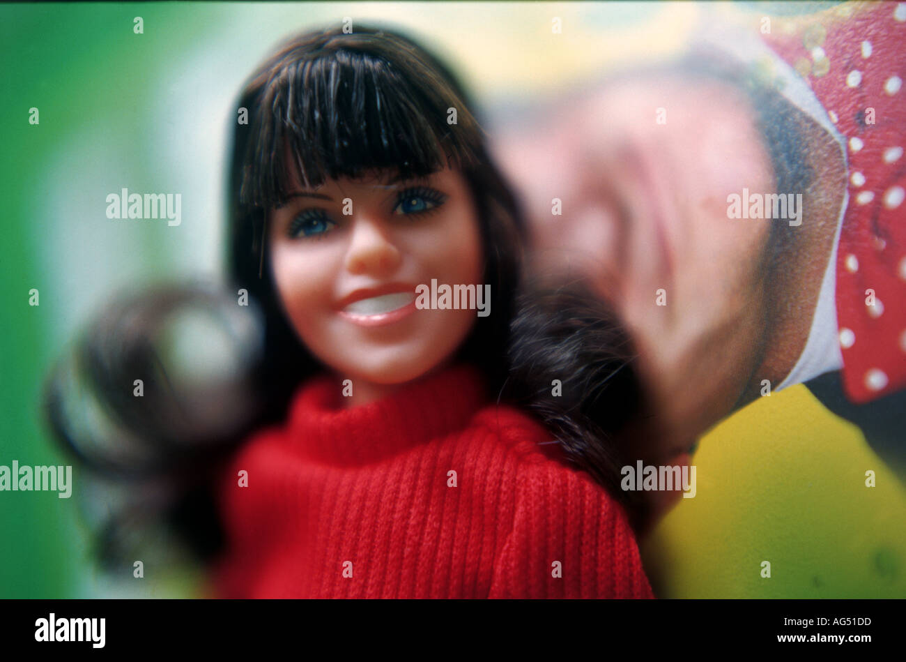 Doll of Mindy from the TV show Mork Mindy Stock Photo