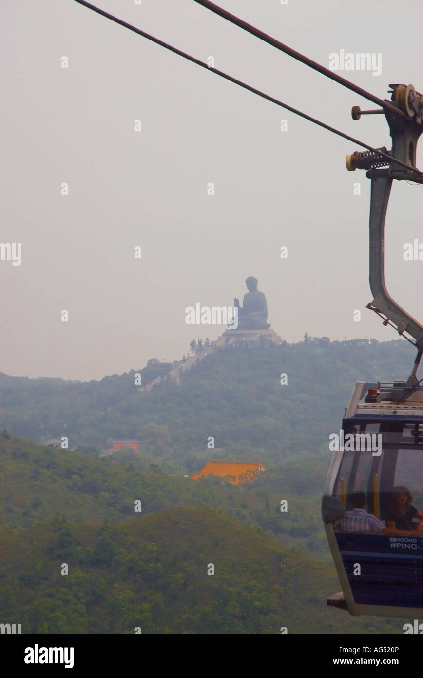 Po Lin Monastery Hong Kong Big Buddha Cable Car Stock Photo - Alamy