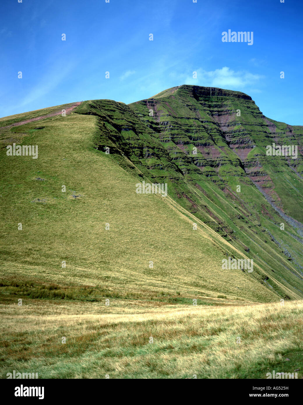 pen y fan from the roman road brecon beacons national park powys wales Stock Photo